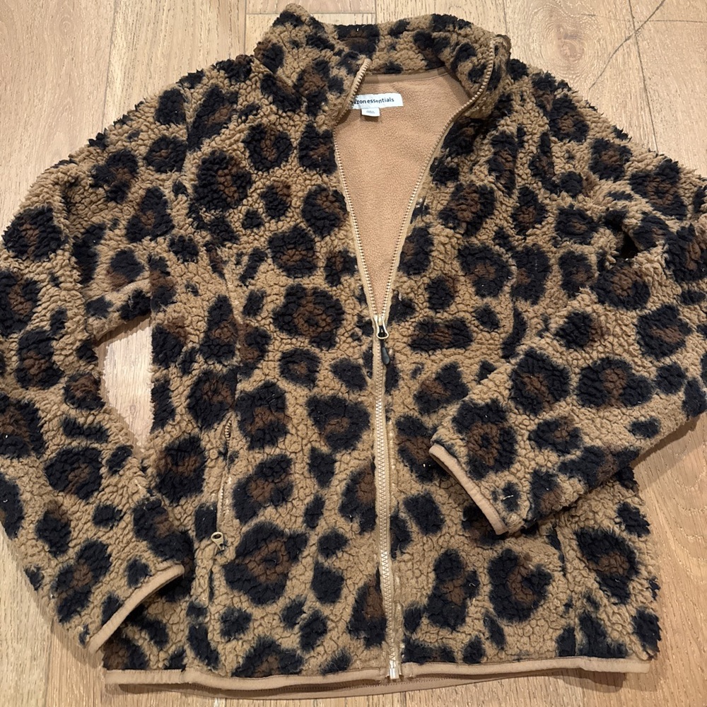 Faux Fur Leopard Jacket
